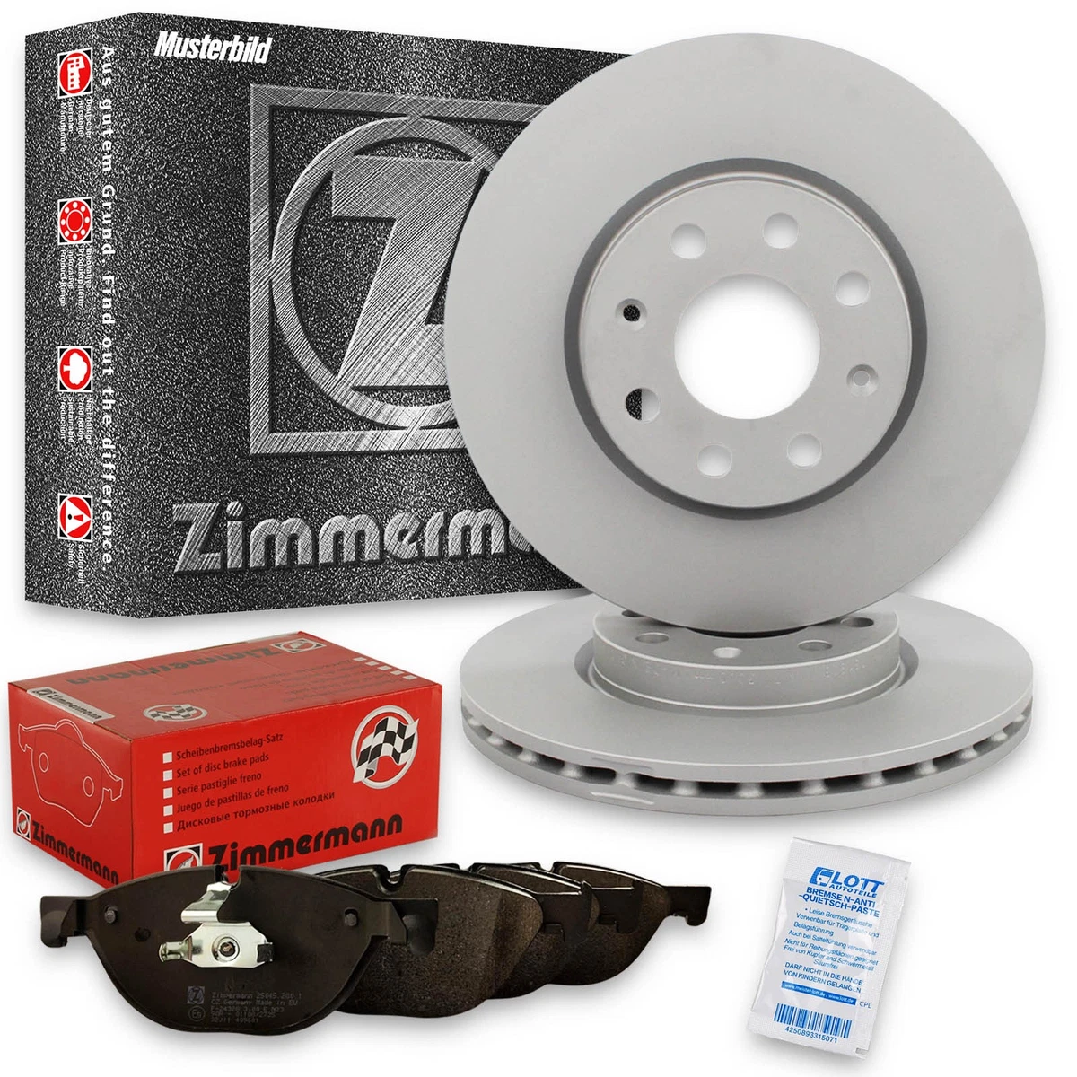 Кращі гальмівні диски та колодки Zimmermann для VW CADDY IV 1.4 TSI