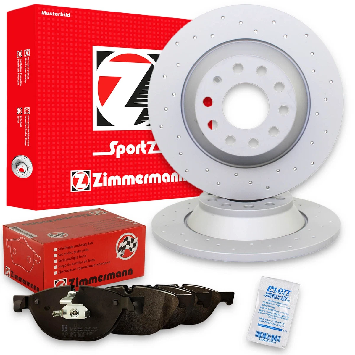 Якісні гальмівні комплекті Zimmermann для Ford Focus (DAW, DBW) Якісні гальмівні комплекті Zimmermann для Ford Focus (DAW, DBW)